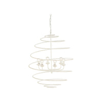 Chelsea House Spyral Chandelier - White