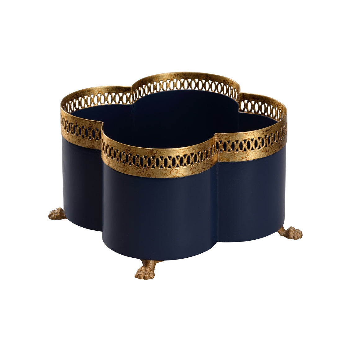 Chelsea House Tracery Cachepot - Navy Blue (SM)