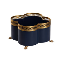 Chelsea House Tracery Cachepot - Navy Blue (SM)