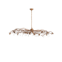 Chelsea House Bay Laurel Leaf Crystal Chandelier