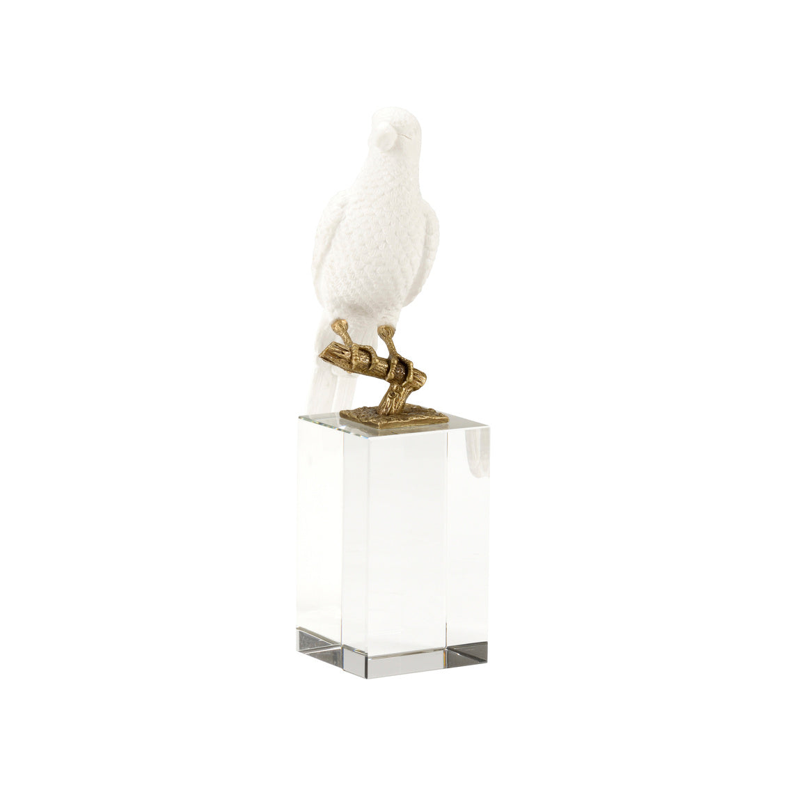 Chelsea House Parrot On Crystal - Square (Lg)