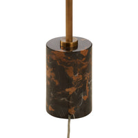 Chelsea House Lambeth Floor Lamp - Brown Marble