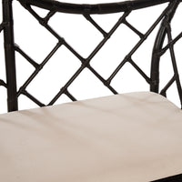 Chelsea House Chippendale Bamboo Settee - Cracked Pepper
