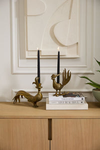 Design Shop E+E Pheasant Candlestick Avery 8.25"x 4.25"x 8.25"