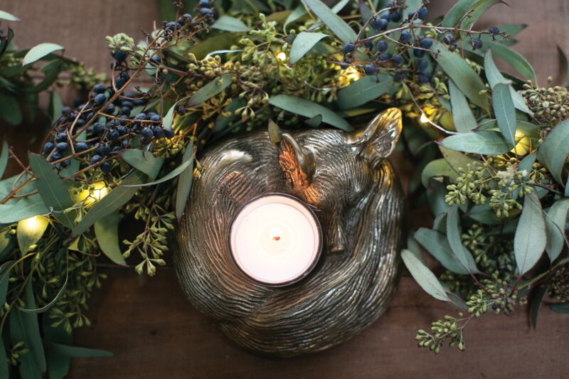 Design Shop E+E Sleepy Eloise Candleholder 6.5"x 3"