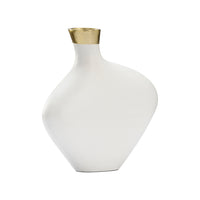Chelsea House Asymmetric Vase - White (Sm)