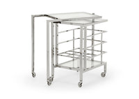 Chelsea House Rankin Bar Cart - Nickel