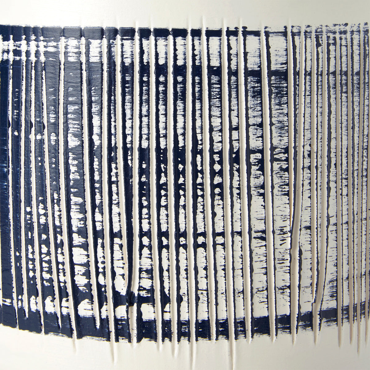 Villa & House Elena Lamp with Shade 17-inch White Linen, with Nickel, Blue and White