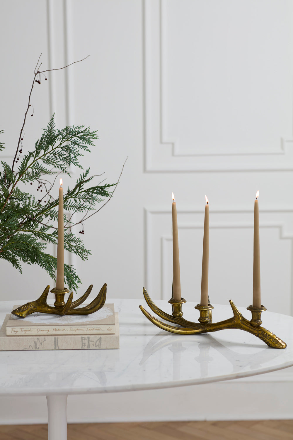 Design Shop Elegant Antler Candleholder 10.5"x 6.5"x 3.75"