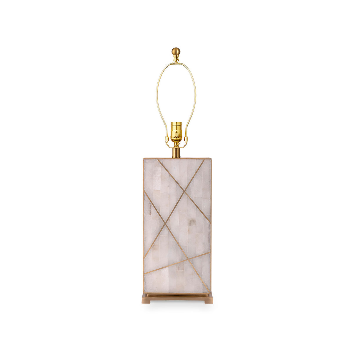 Villa & House Elgin Lamp Without Shade, Alabaster