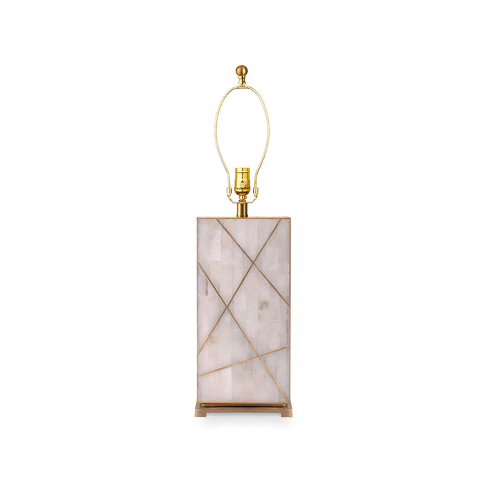 Villa & House Elgin Lamp Without Shade, Alabaster