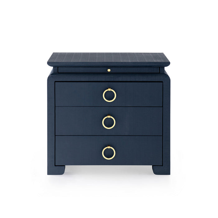 Villa & House Elina 3-Drawer Side Table, Storm Blue