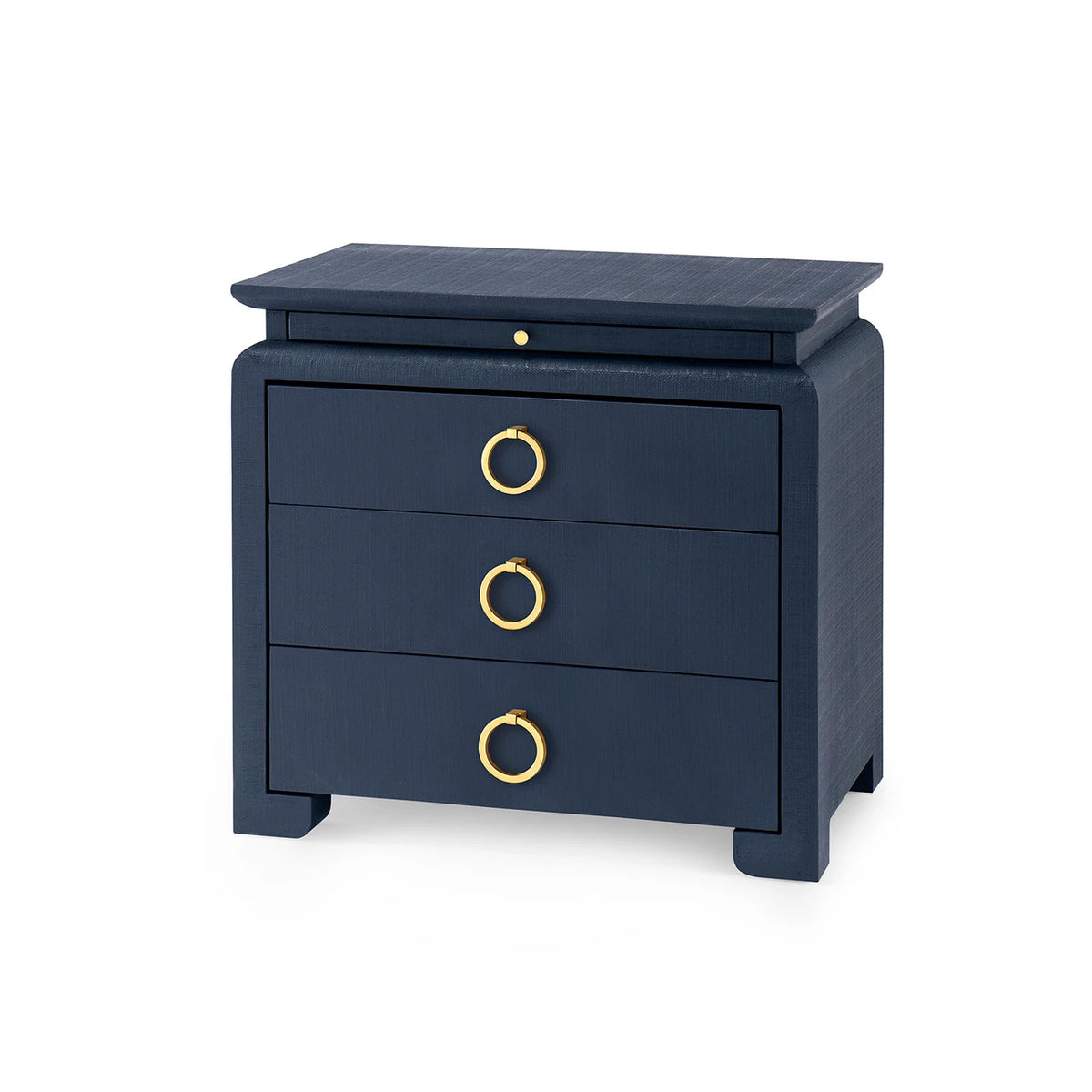 Villa & House Elina 3-Drawer Side Table, Storm Blue