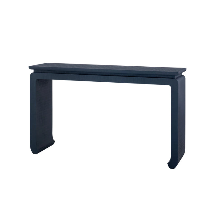 Villa & House Elina Console with Glass Top, Storm Blue