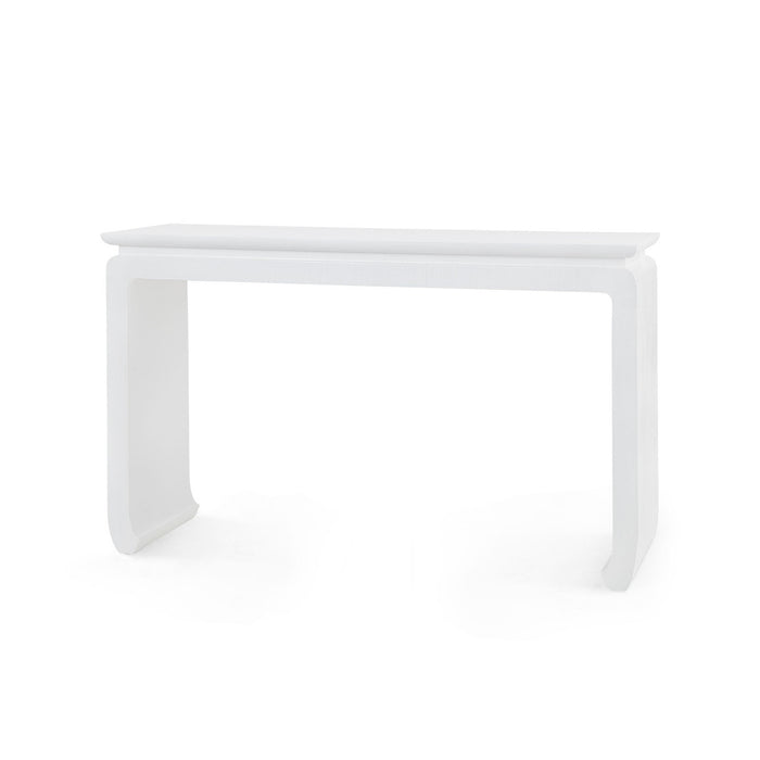 Villa & House Elina Console with Glass Top, Vanilla