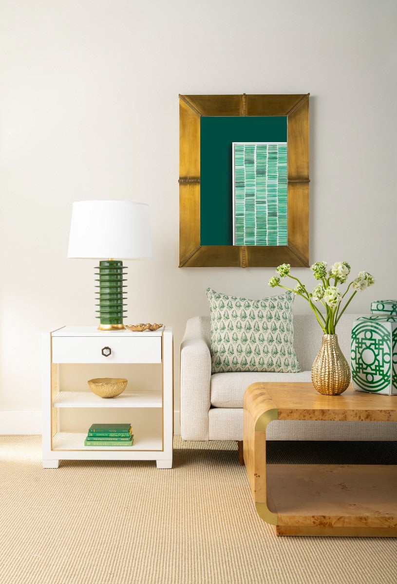 Villa & House Elektra Lamp Without Shade, Dark Green