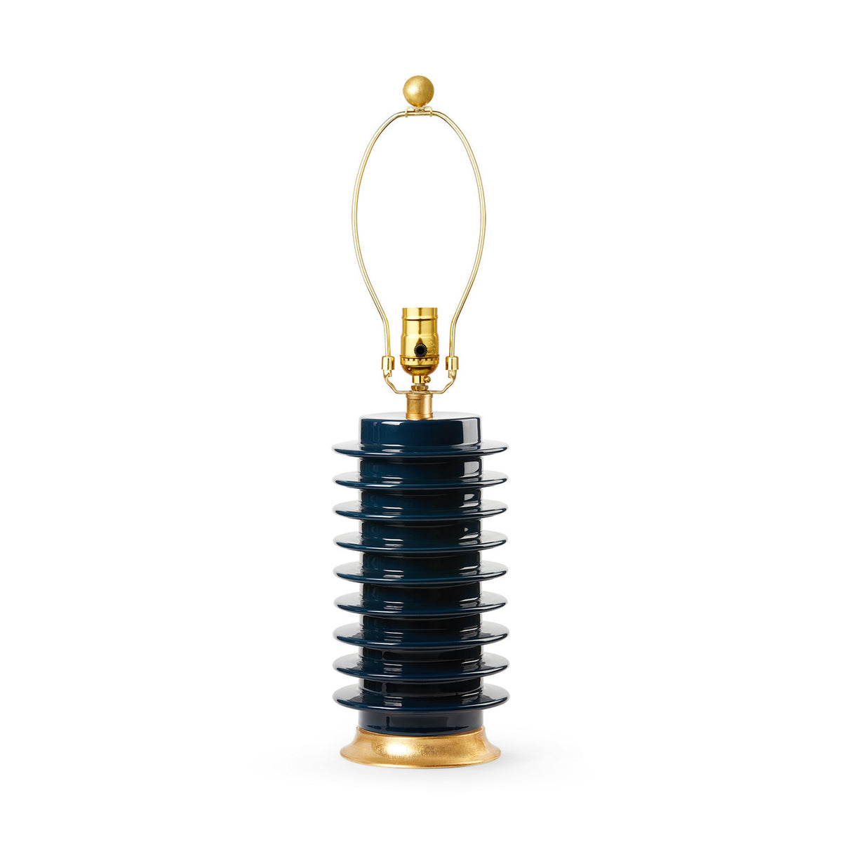 Villa & House Elektra Lamp Without Shade, Navy Blue