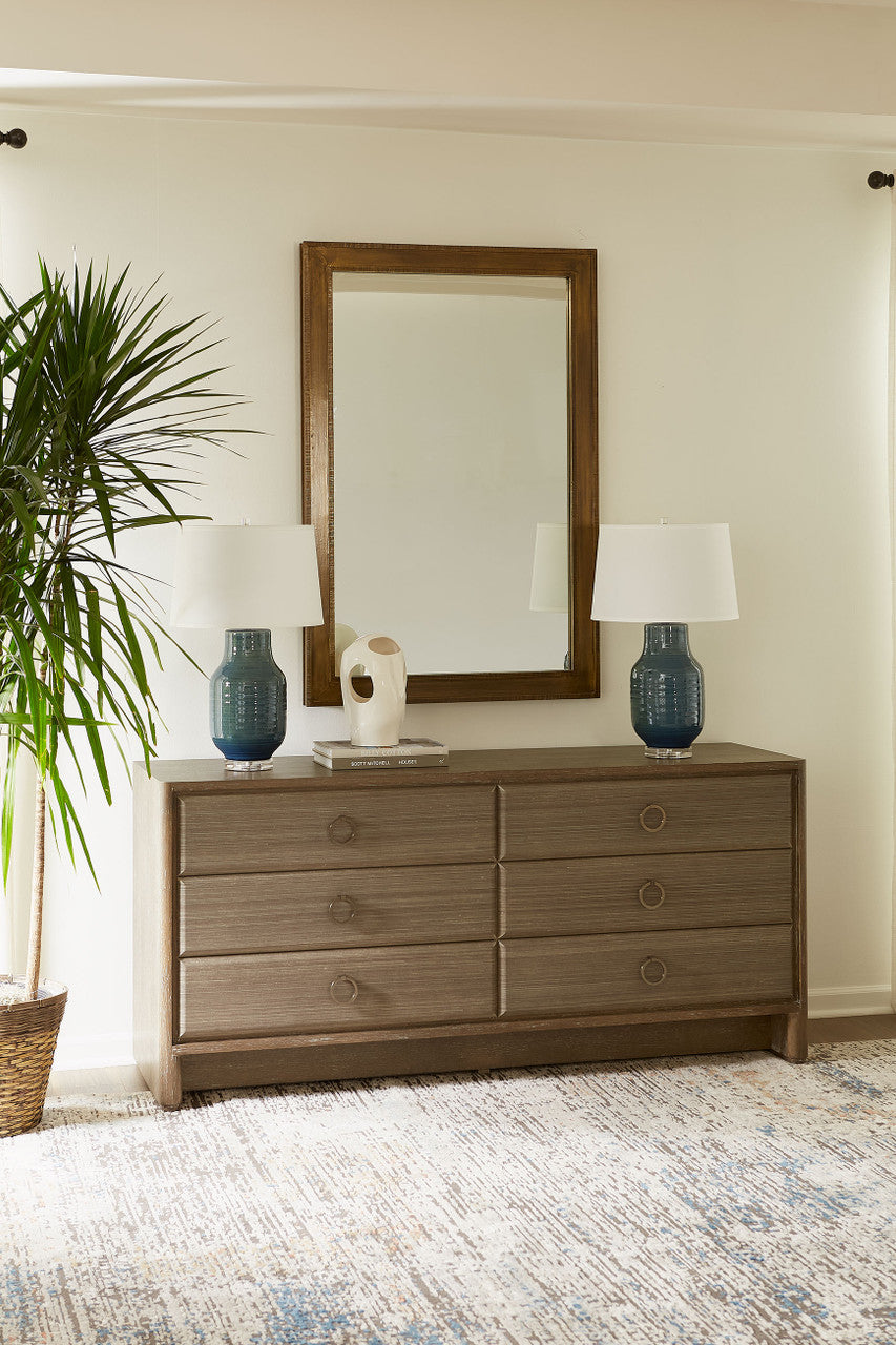 Villa & House Ellen Large Mirror, Antique Brass