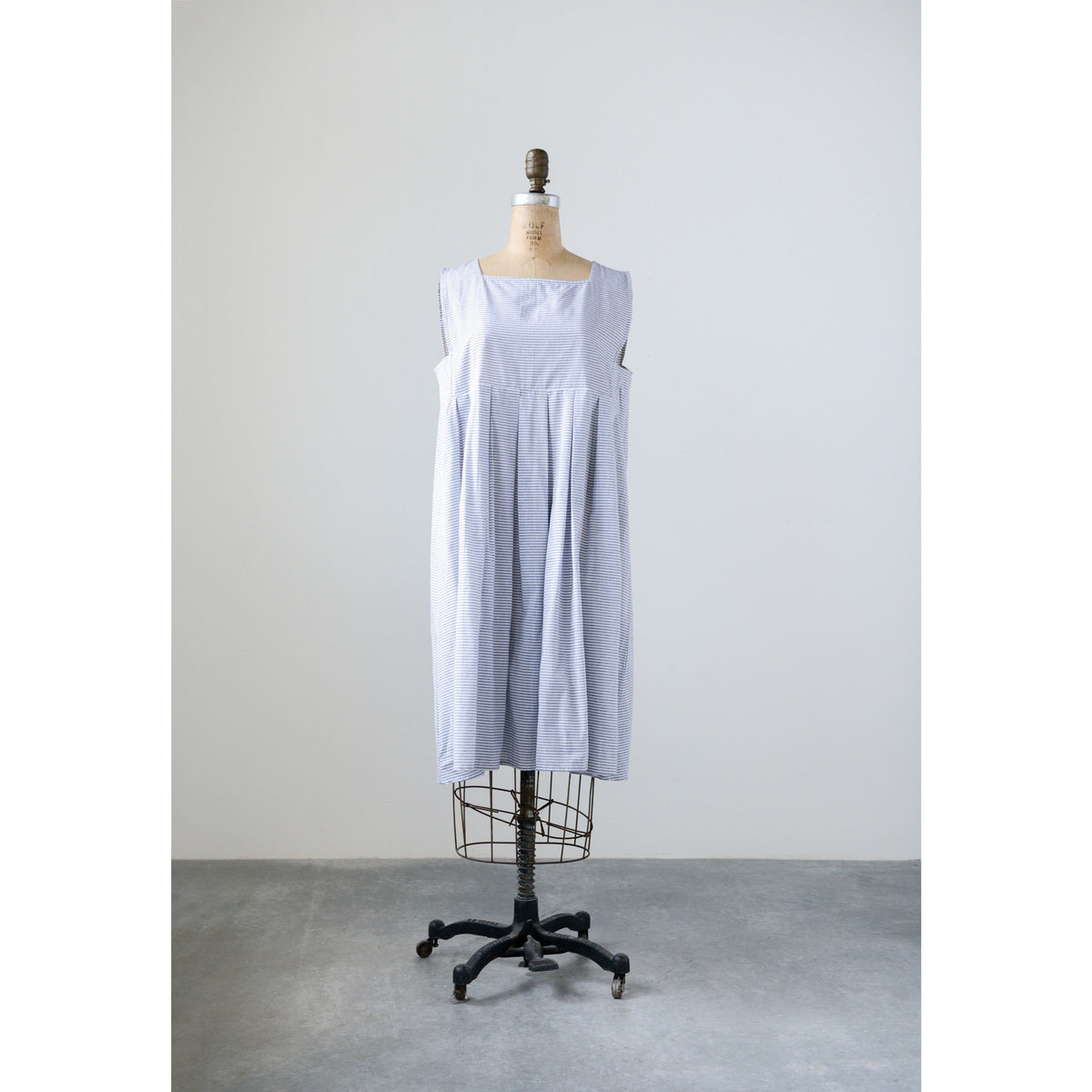 Design Shop Cotton Ticking Sarah Dress, Medium