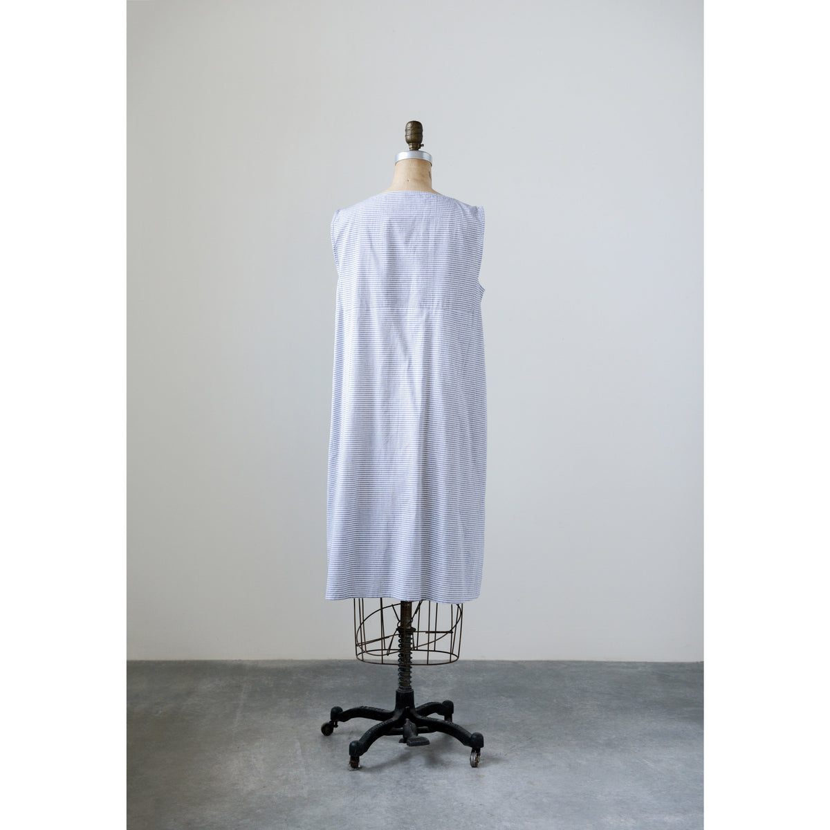 Design Shop Cotton Ticking Sarah Dress, Medium