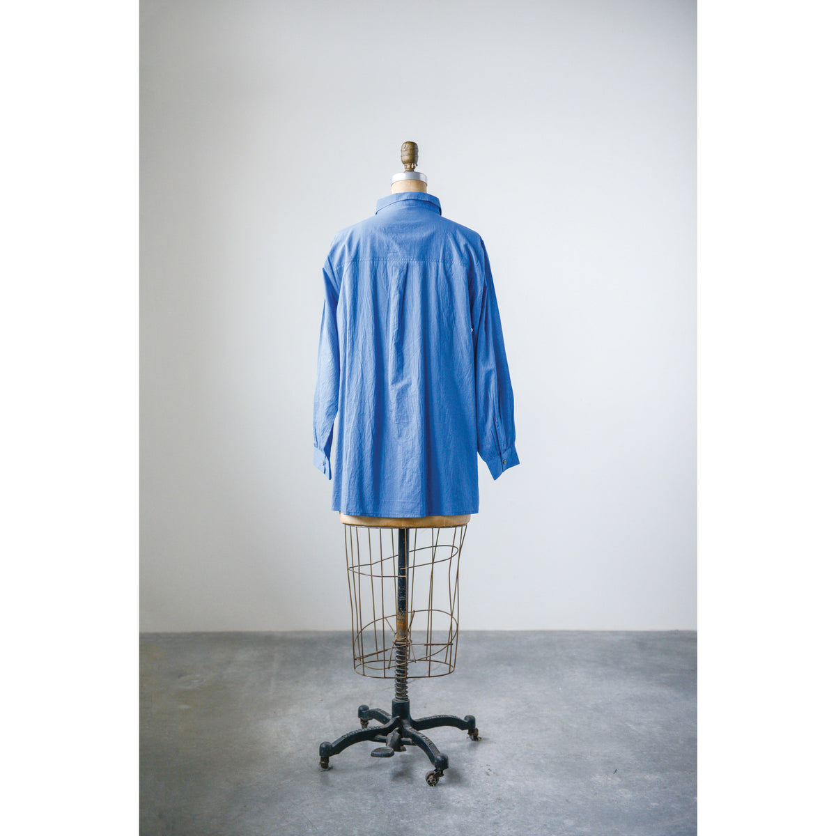 Design Shop Cotton Voile Pleated Favorite Shirt, Large