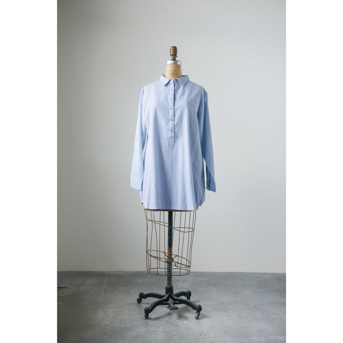 Design Shop Cotton Striped Classic Tunic, Medium
