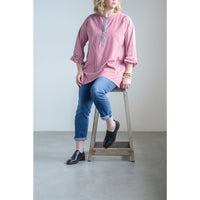 Design Shop Cotton Woven Gingham Nellie Shirt, Large