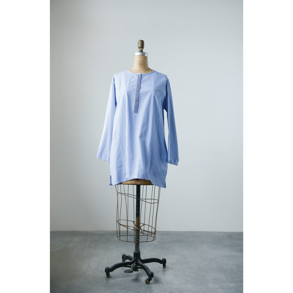 Design Shop Cotton Woven Gingham Nellie Shirt, Small