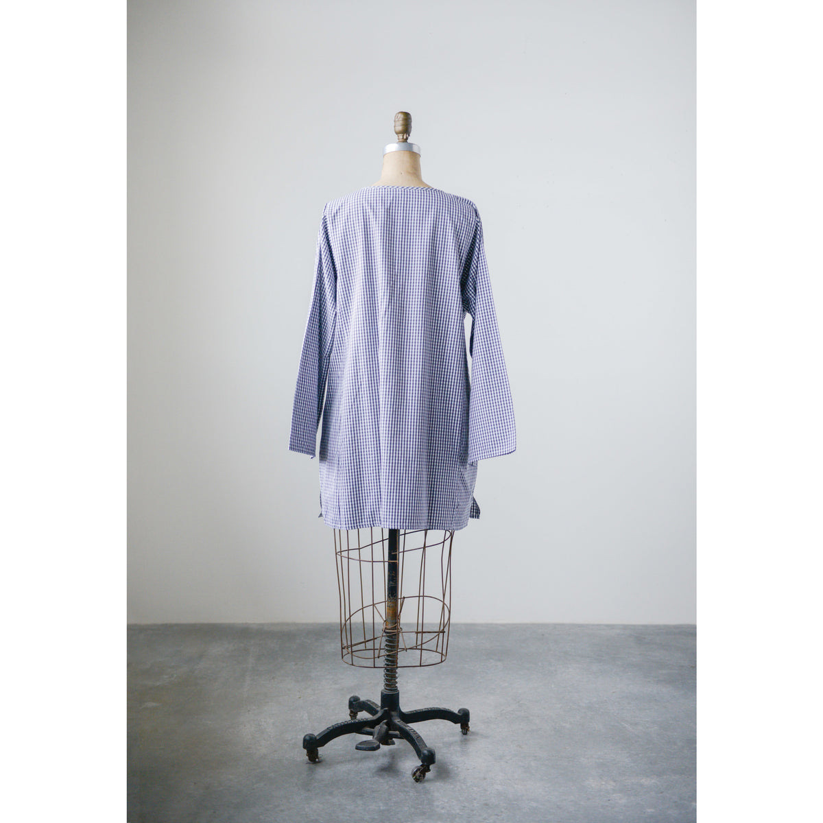 Design Shop Cotton Woven Gingham Nellie Shirt, Large