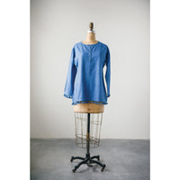 Design Shop Double Cotton Slub Nima Shirt with Tassels, Large