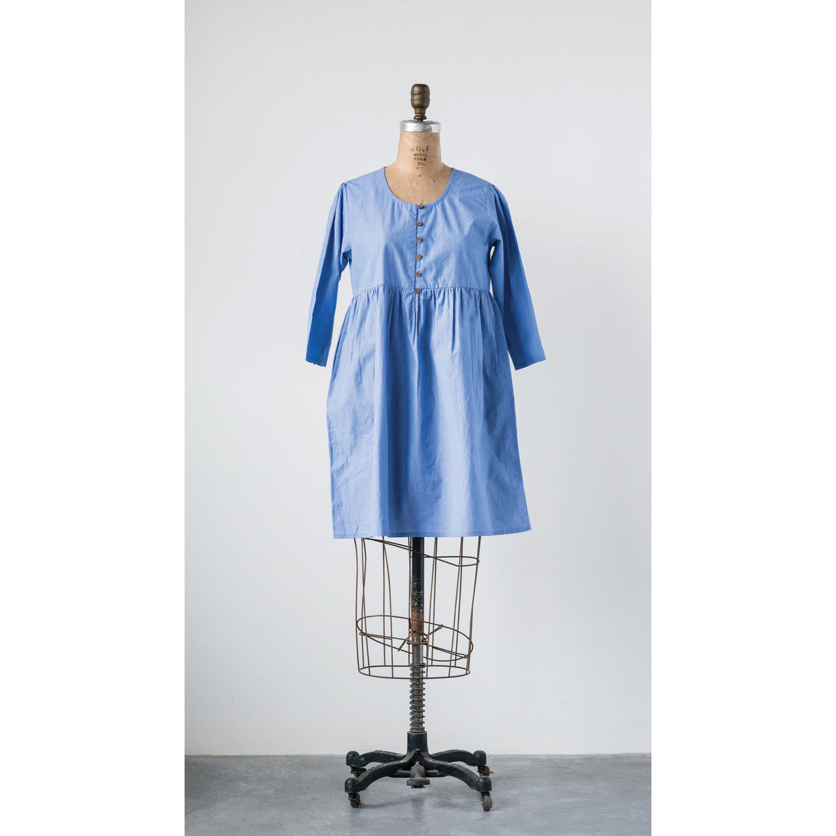 Design Shop Cotton Chambray Jess Dress, Extra Small