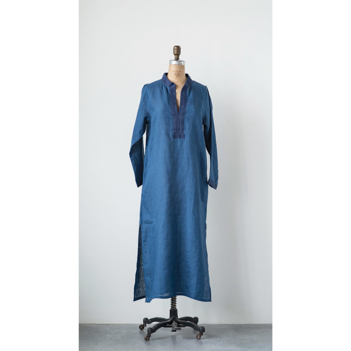 Design Shop Linen Palm Caftan, Extra Large