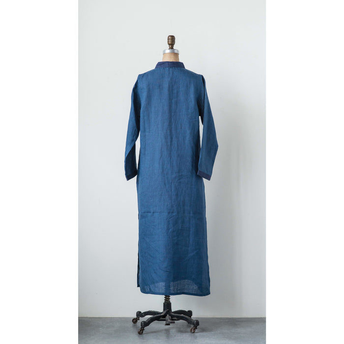Design Shop Linen Palm Caftan, Extra Large
