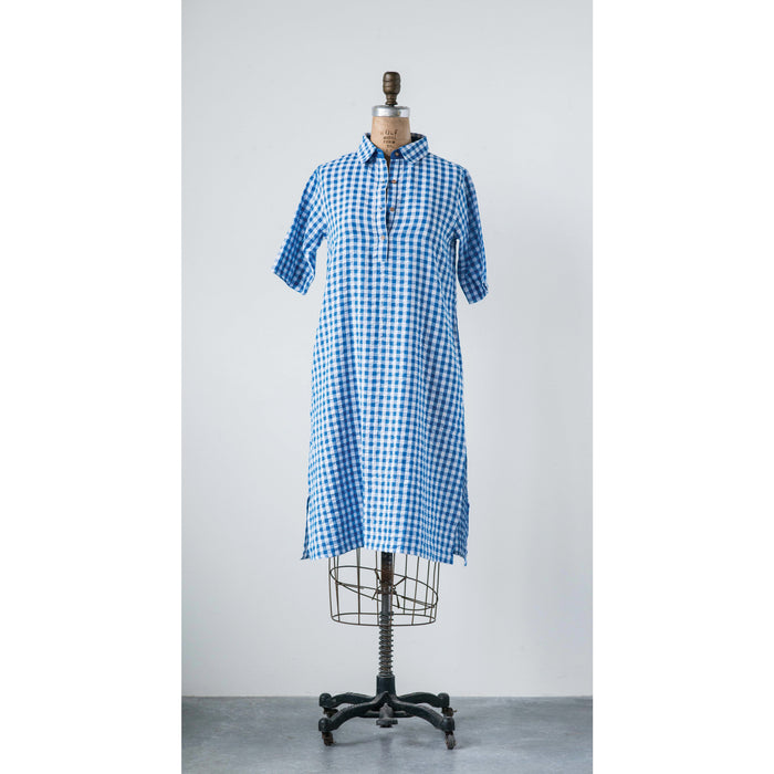 Design Shop Cotton Seer Sucker Veronica Dress, Extra Small