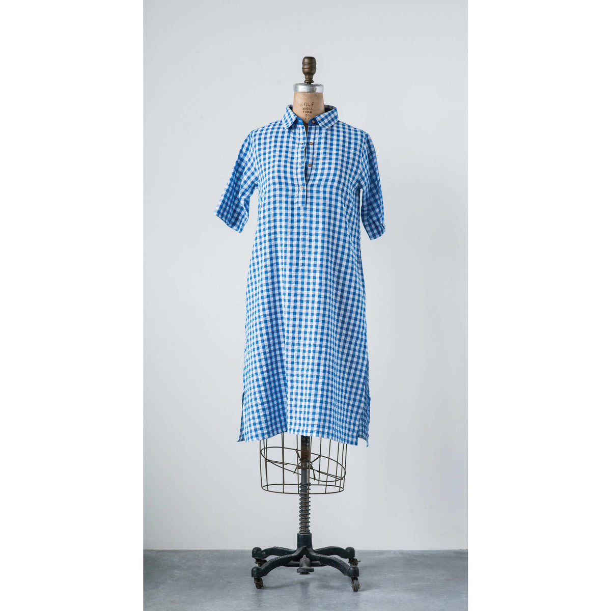Design Shop Cotton Seer Sucker Veronica Dress, Extra Large