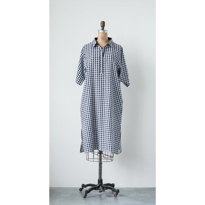 Design Shop Cotton Seer Sucker Veronica Dress, Small