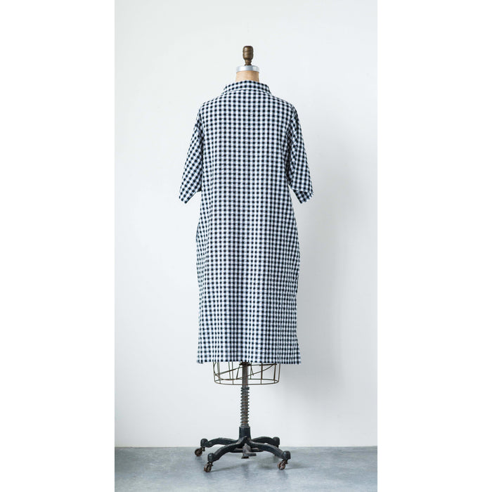 Design Shop Cotton Seer Sucker Veronica Dress, Small