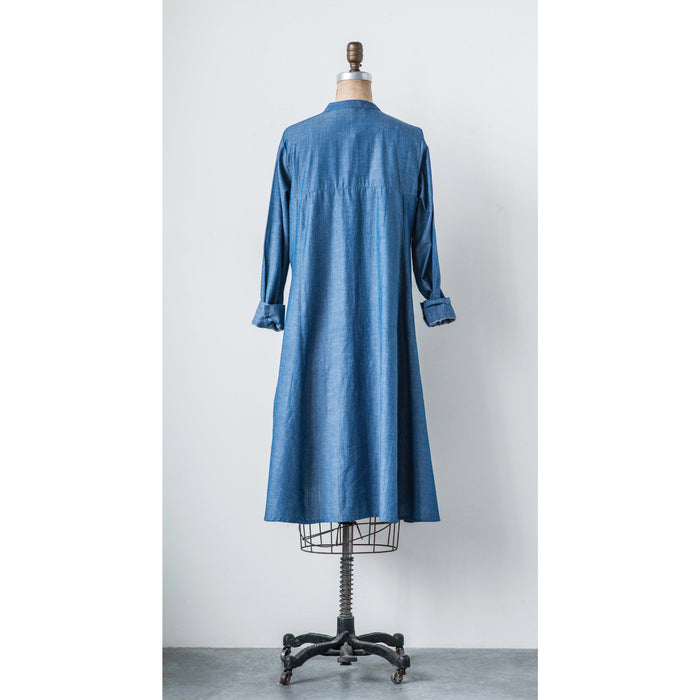 Design Shop Cotton Chambray Gracie Dress, Extra Small