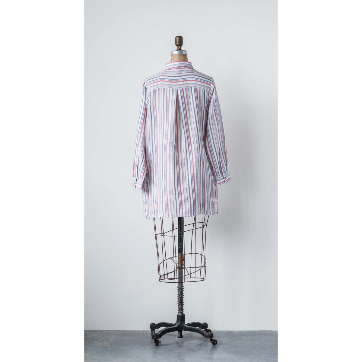 Design Shop Double Cloth Bianca Tunic, Multi-Stripe, Medium