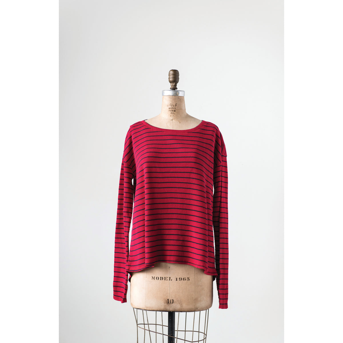 Design Shop Cotton Waffle Riley Tee with Cross Back, Large