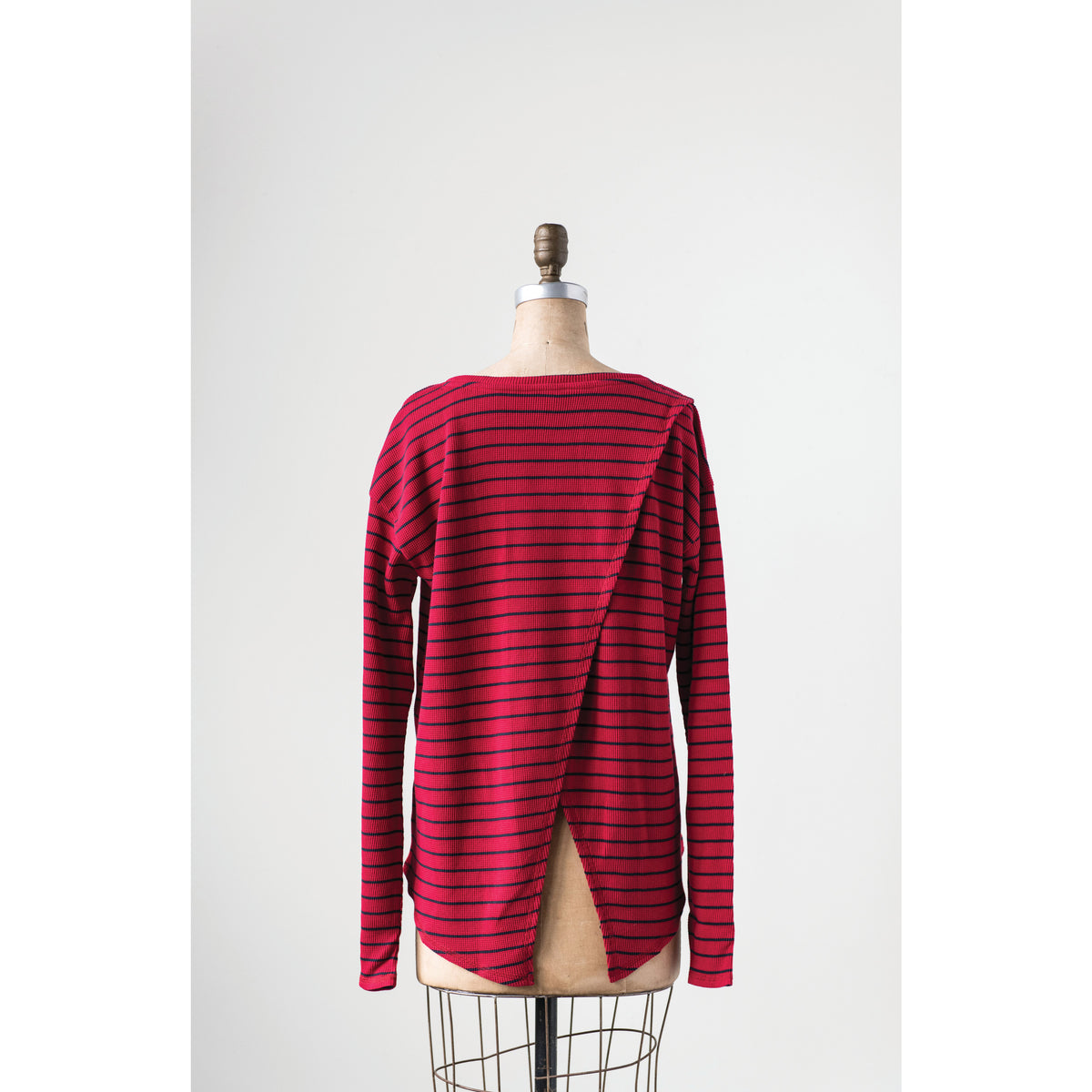 Design Shop Cotton Waffle Riley Tee with Cross Back, Large