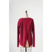 Design Shop Cotton Waffle Riley Tee with Cross Back, Large