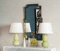 Villa & House Emilia Lamp Without Shade, Light Green