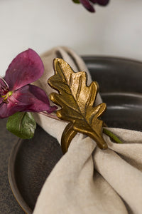 Design Shop English Oak Napkin Ring 3.5"x 1.75"x 2.25", Set of 6