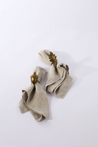 Design Shop English Oak Napkin Ring 3.25"x 1.75"x 2.25", Set of 6