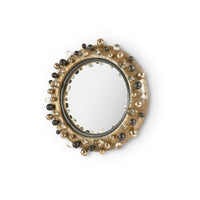 Villa & House Eris Mirror, Antique Brass