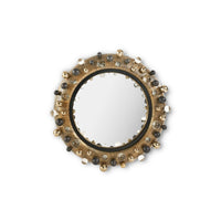 Villa & House Eris Mirror, Antique Brass
