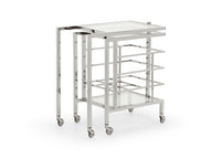 Chelsea House Rankin Bar Cart - Nickel