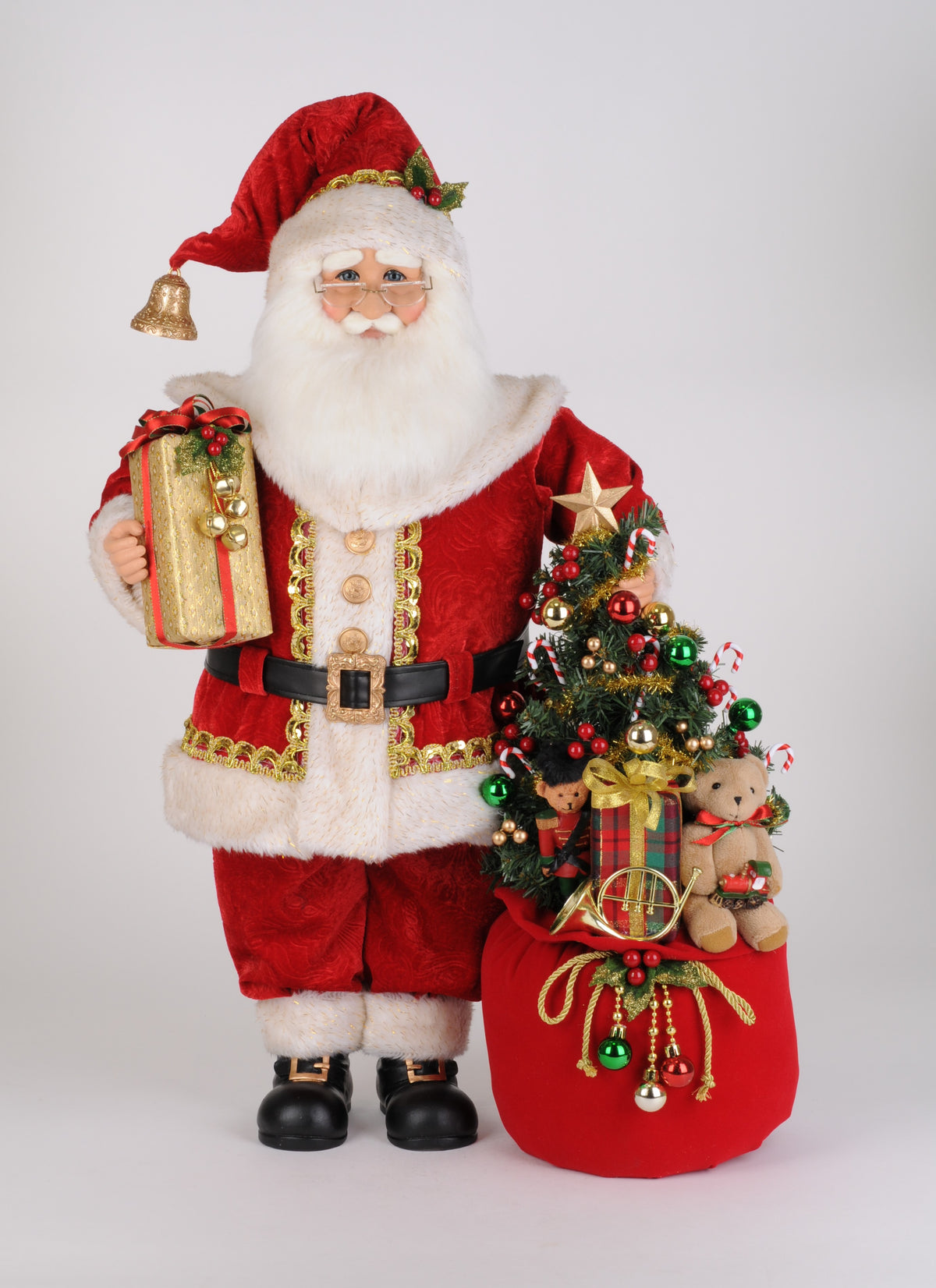 Karen Didion Lighted Christmas Spirit Santa