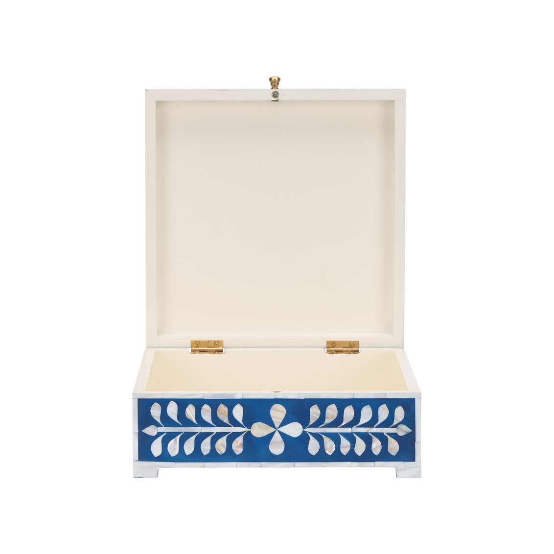 Chelsea House Bone Inlay Box-Blue